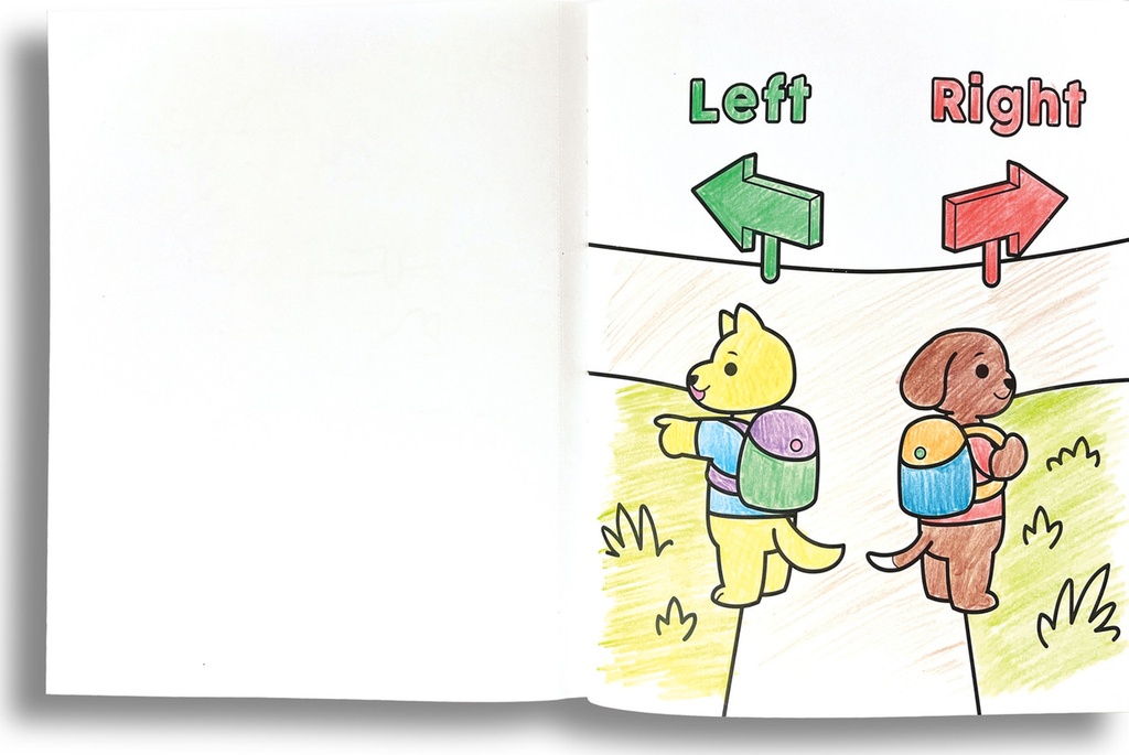 Livre de coloriage Les contraires