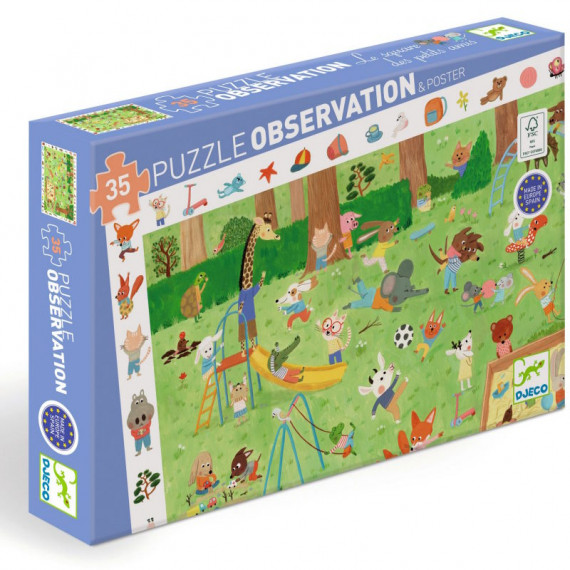 Puzzle observation Le square des petits amis 35 pcs