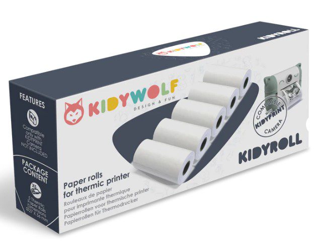 KidyRoll 5 rouleaux de papier pour Kidyprint
