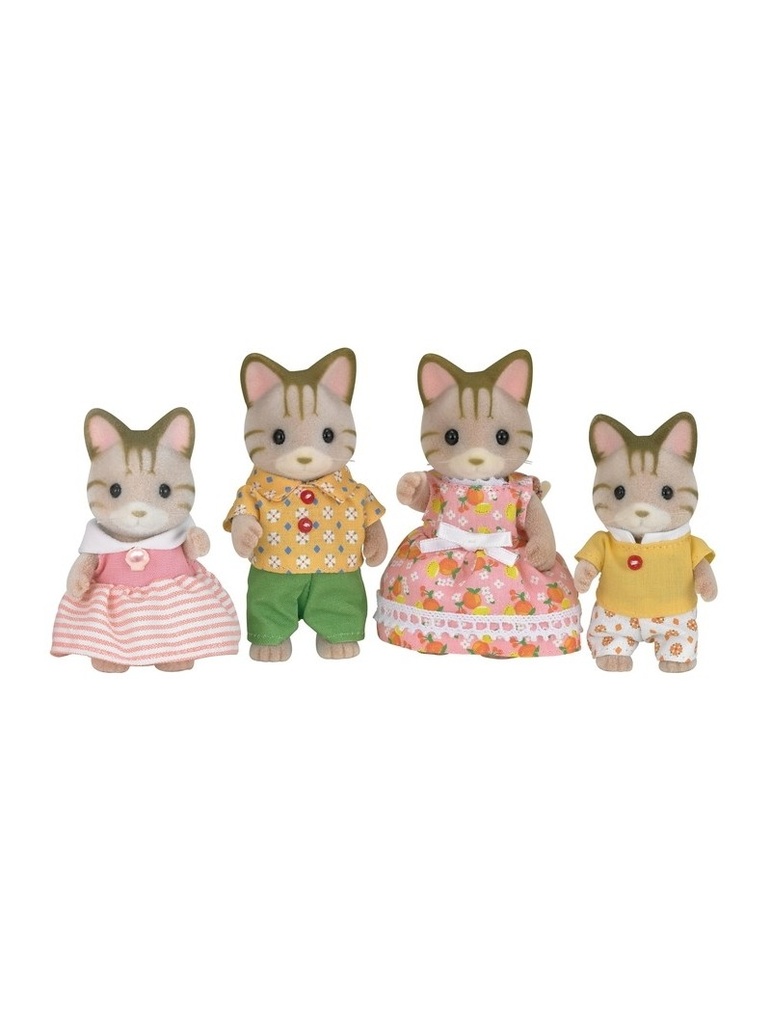 La Famille Chat tigré Sylvanian Families