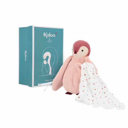 Peluche à bisous manchot rose Kaloo  