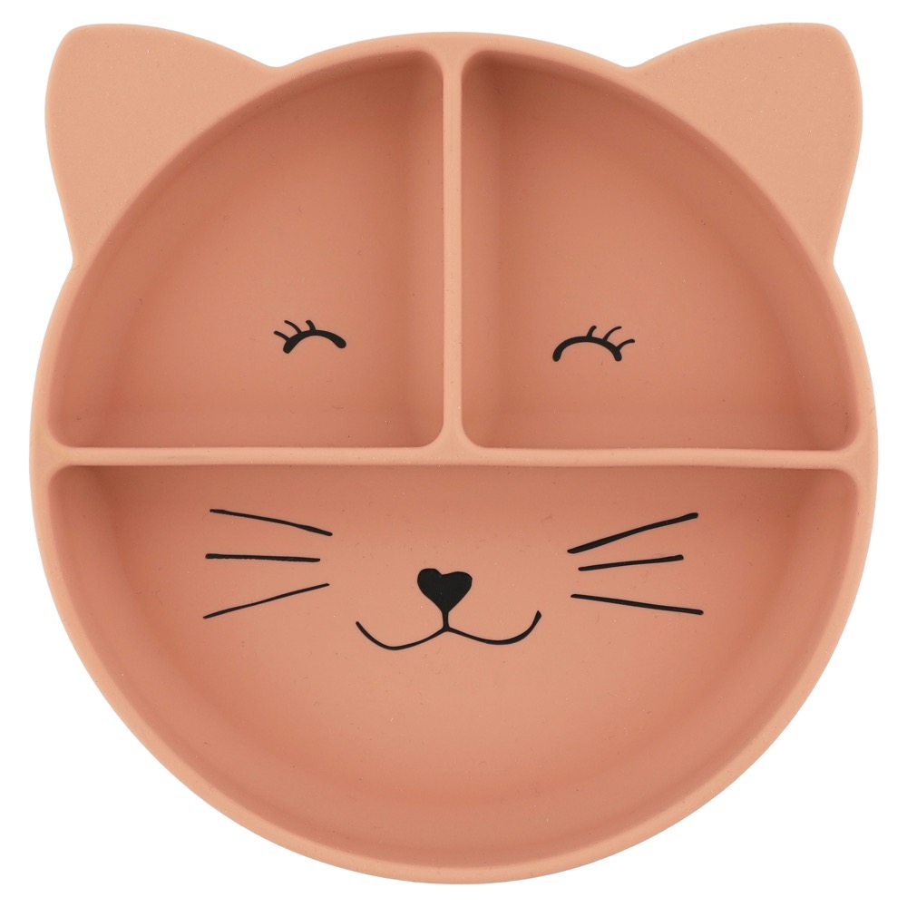 Assiette avec ventouse en silicone Mrs. Cat Trixie