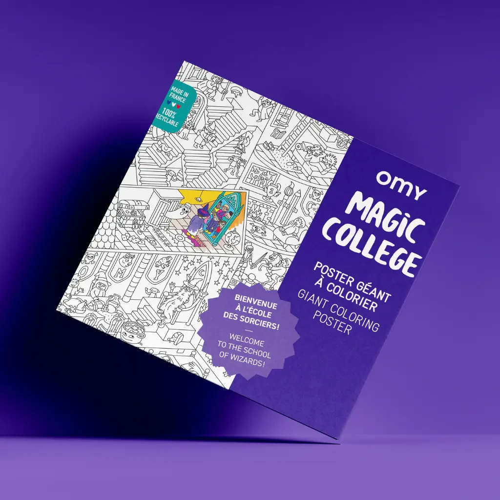 Poster géant à colorier Magic Collège Omy