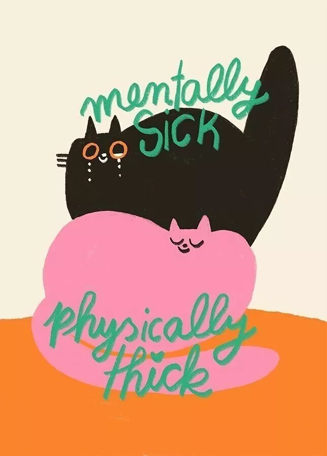 Carte postale Mentally Sick Slinga Illustration