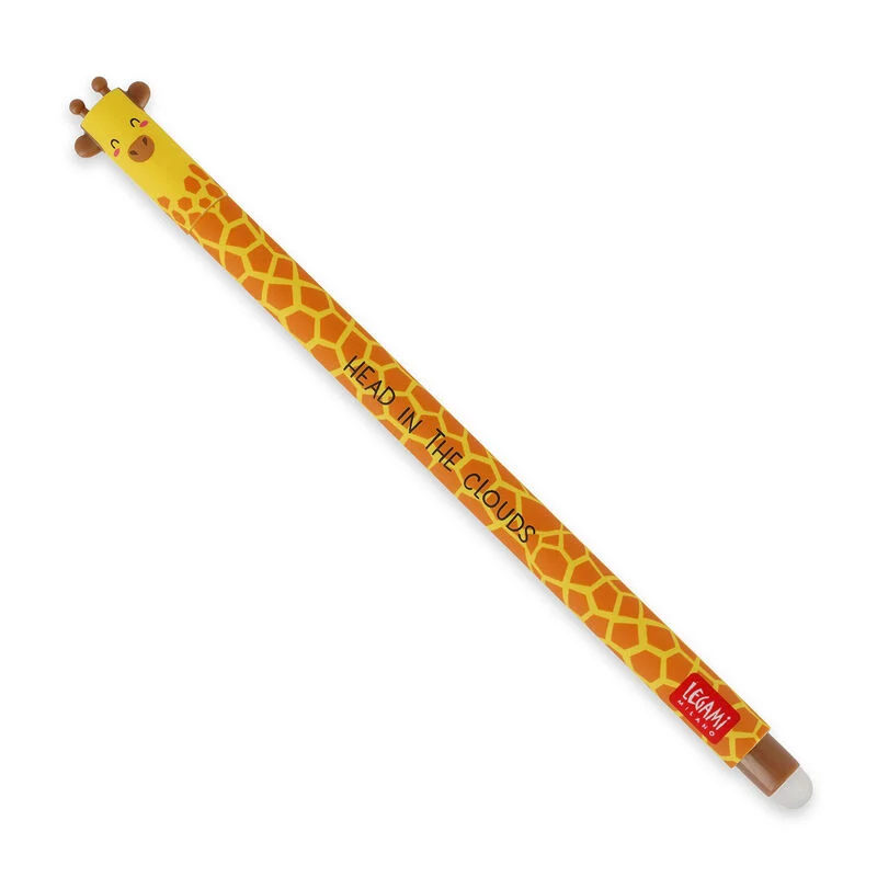 Stylo à encre gel effaçable girafe - Legami