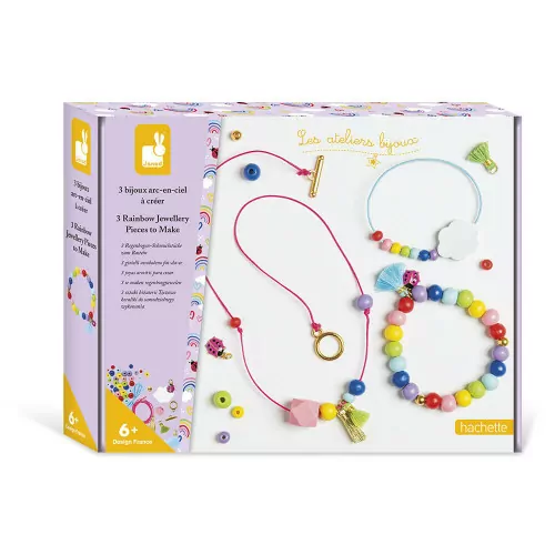 3 bijoux arc-en-ciel à créer Janod