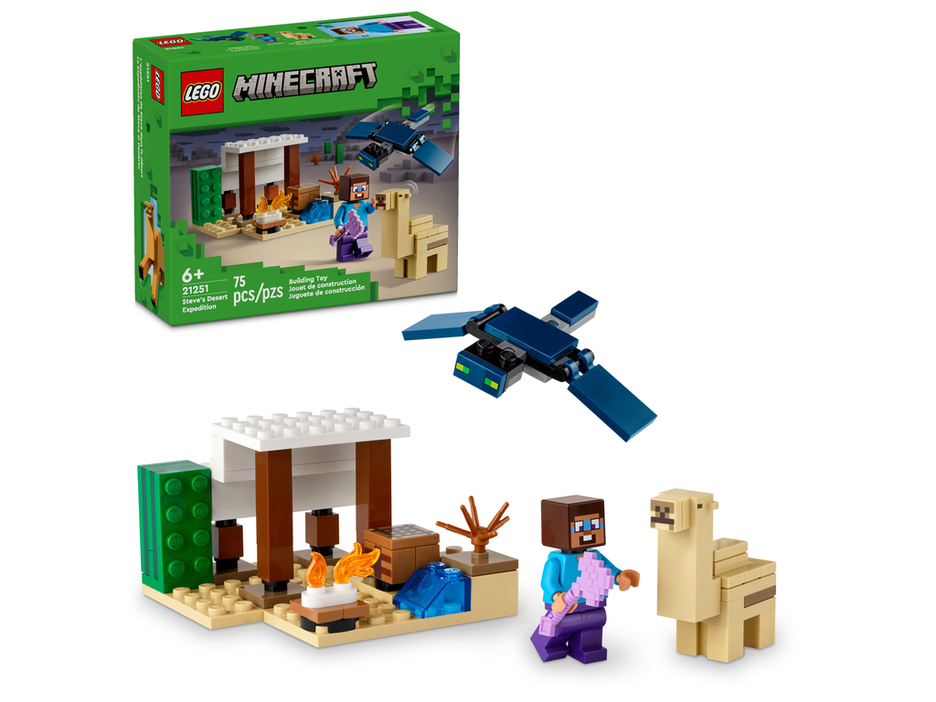 L'expédition de Steeve dans le désert Lego Minecraft 