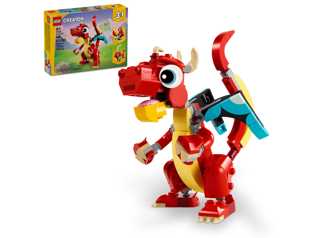 Le dragon rouge Lego Creator