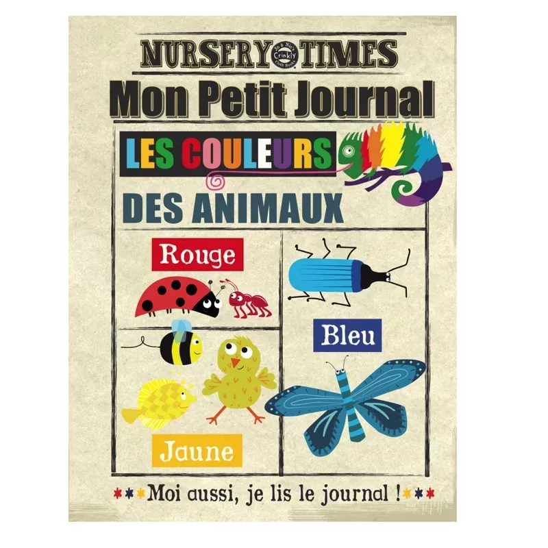 Mon petit journal Crinckly Les couleurs des animaux