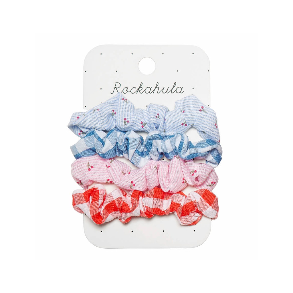 Cherry Gingham Scrunchie Set Rockahula 
