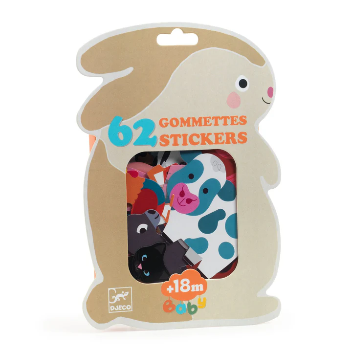 Grosses gommettes Animaux de la ferme Djeco