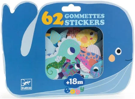 Grosses gommettes Animaux de la mer Djeco