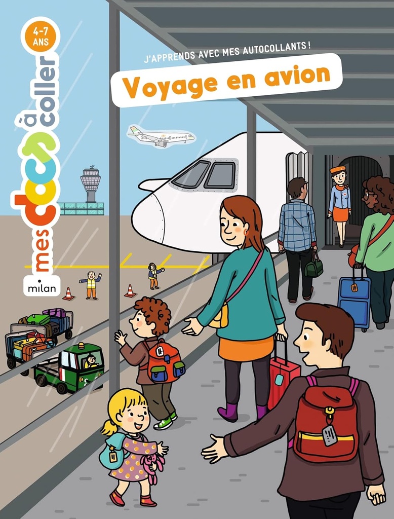 Voyage en avion - Mes docs à coller 
