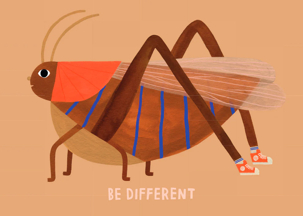 Carte postale Be different