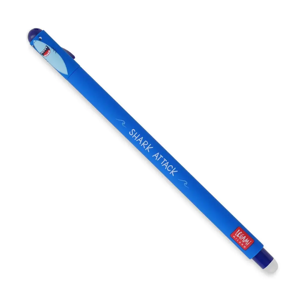 [LE-6880] Stylo à encre gel effaçable Shark - Legami   