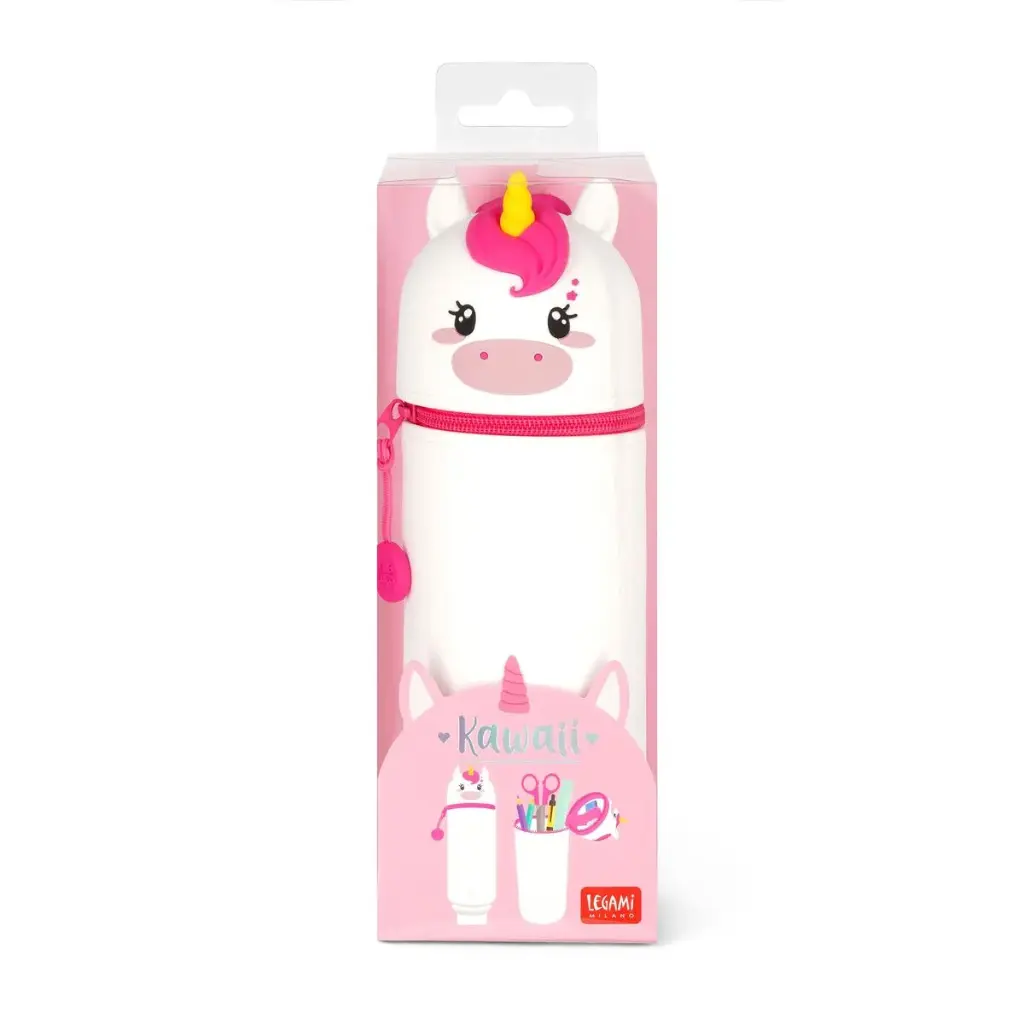 Trousse en Silicone Souple 2-en-1 Licorne Legami