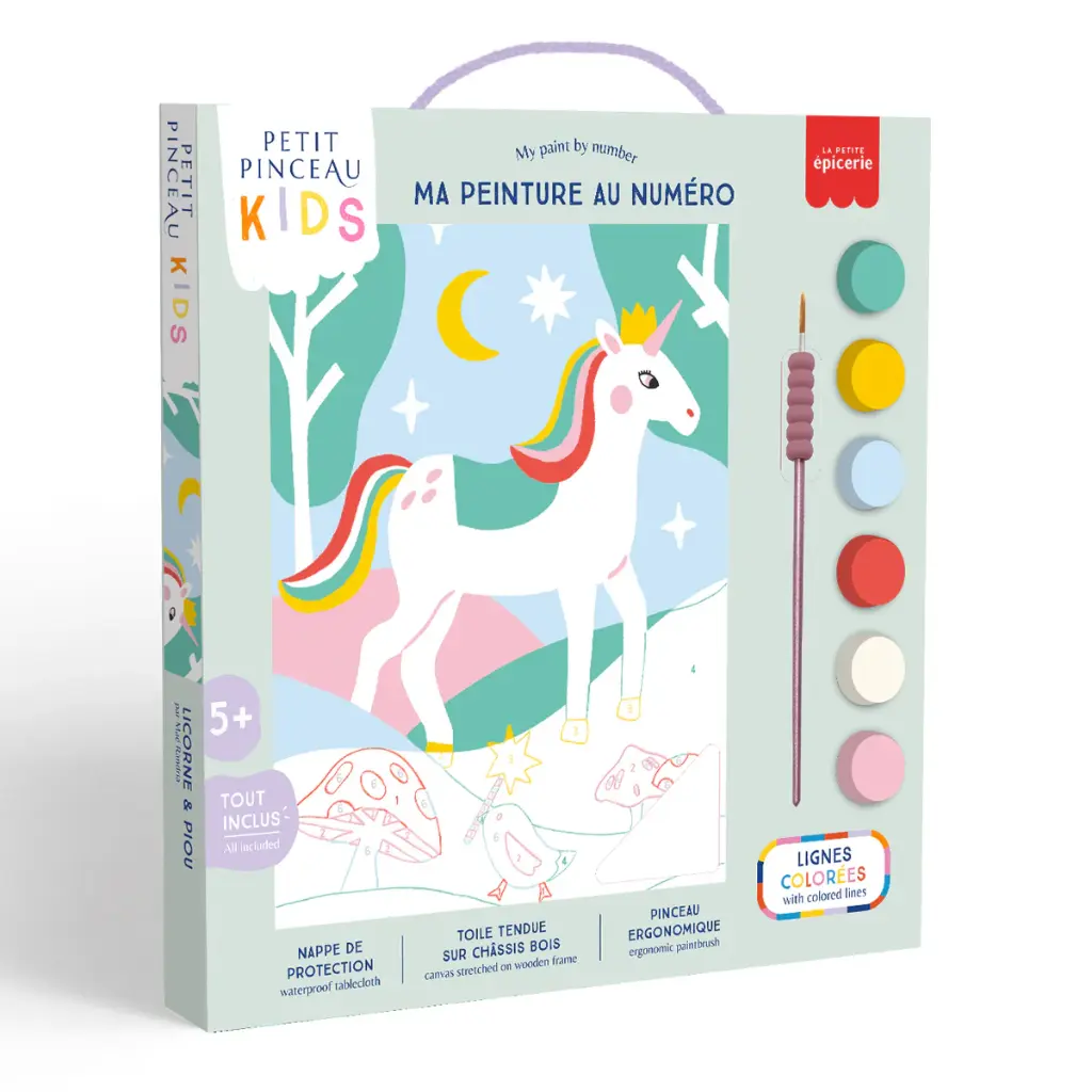 Ma Peinture au Numéro Licorne et Piou