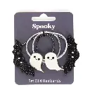 Glitter hair bands (set of 4) Spooky
