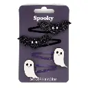 Lot de 4 pinces à cheveux Spooky