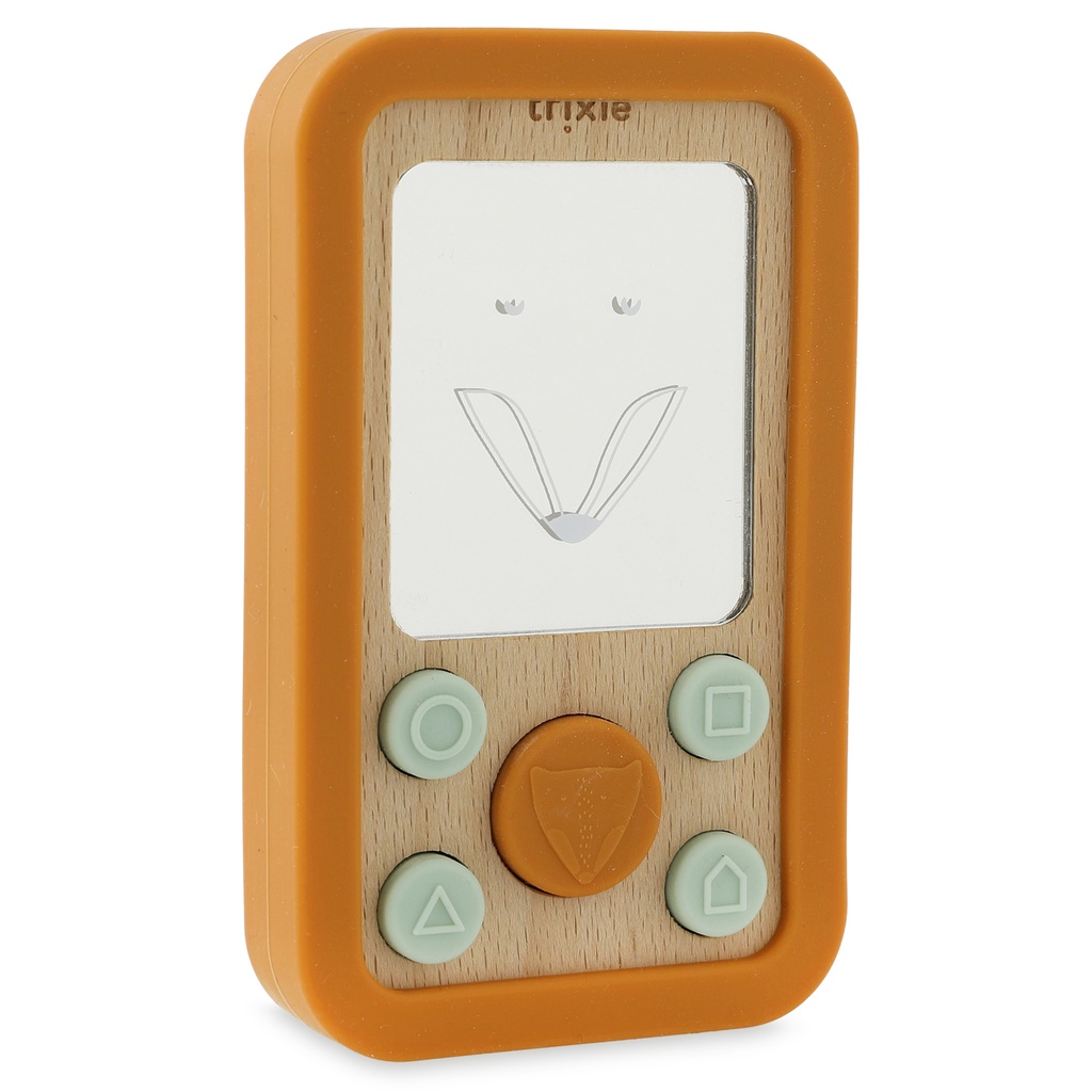 Téléphone en Silicone et Bois Mr. Renard Trixie
