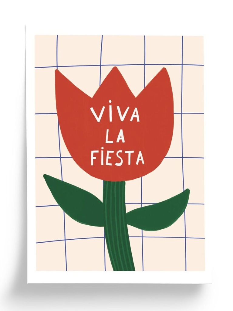 Affiche Viva la fiesta 30x40cm Taxi Brousse
