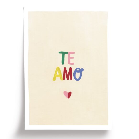 Affiche Te Amo A4 Taxi Brousse