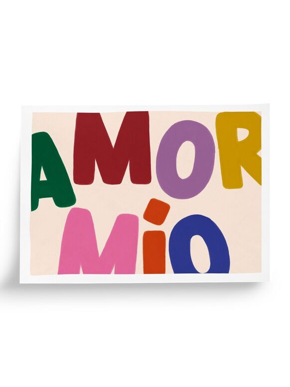 Affiche Amor Mio A4 Taxi Brousse