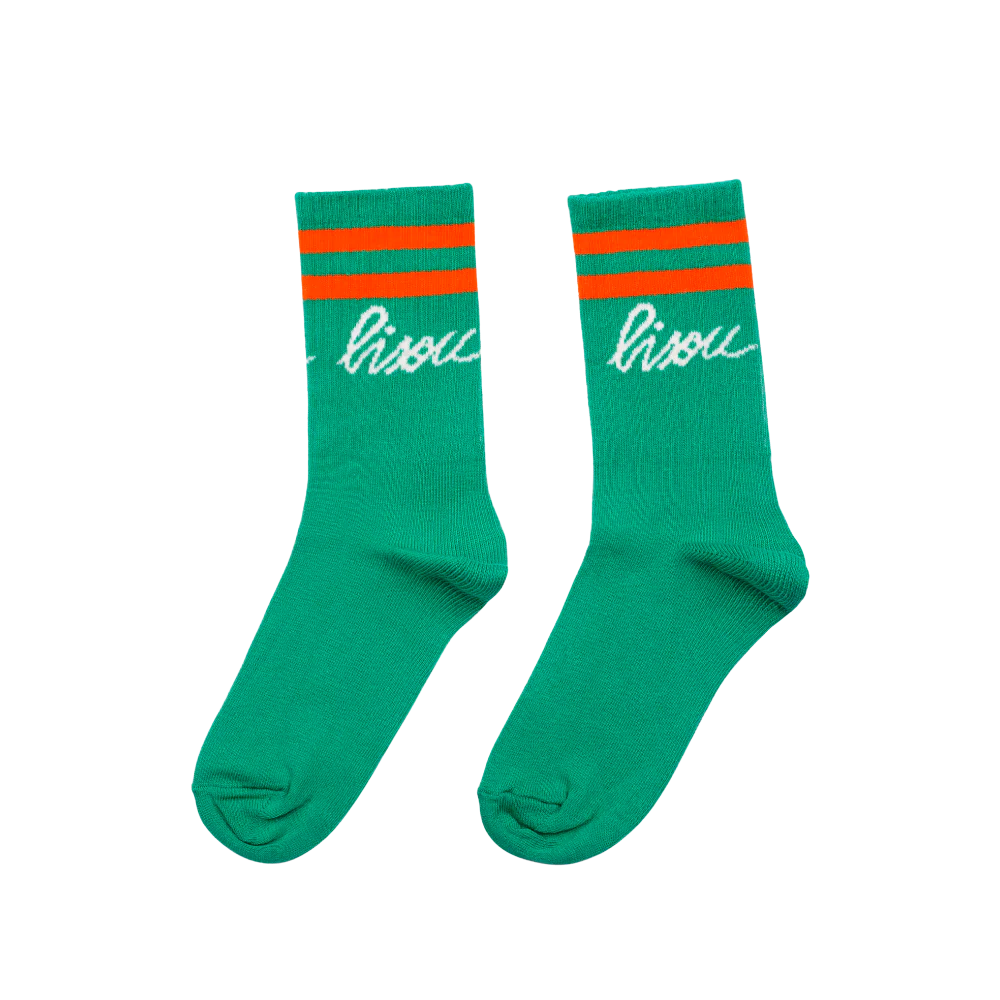 Chaussettes bisou vertes