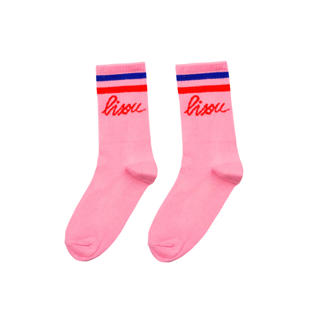Chaussettes bisou roses