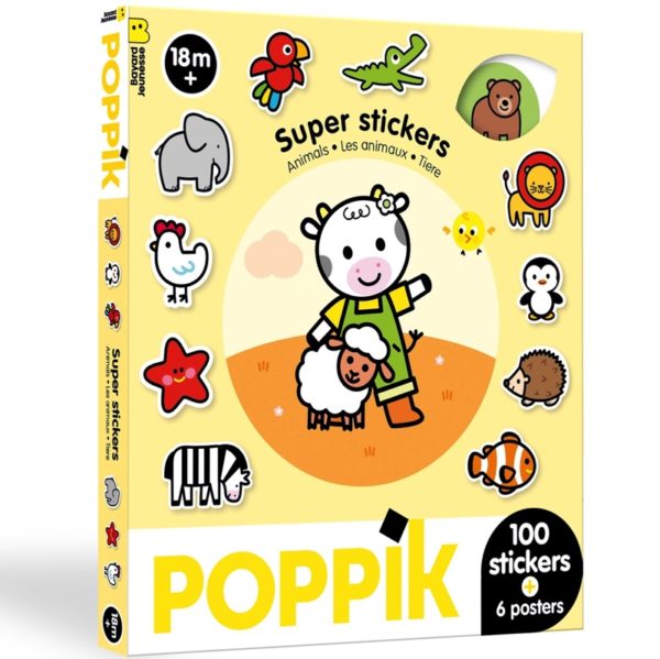 [PO-2672] Super Stickers Les animaux Poppik