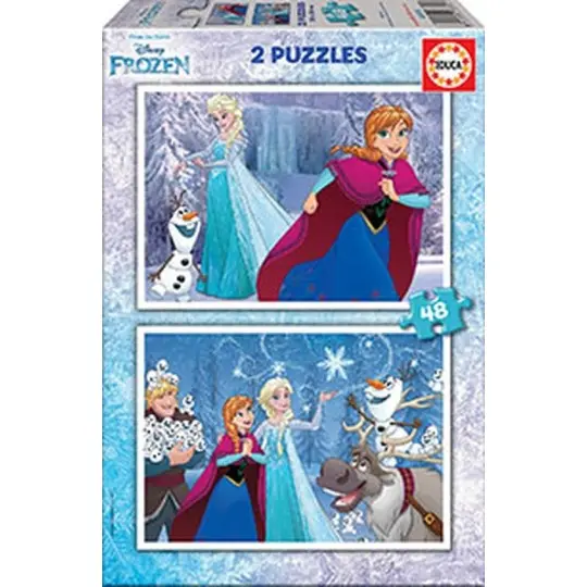 2 Puzzles Reines des Neiges 2x48 pcs 