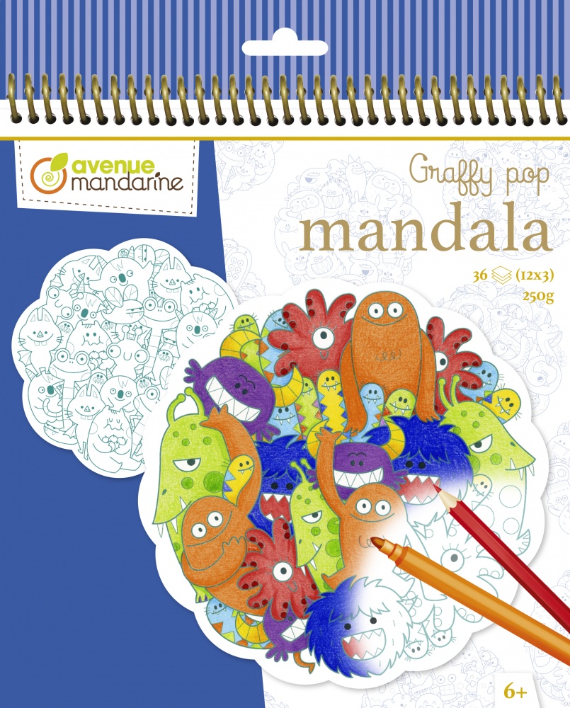 Coloriages Mandala Monstres