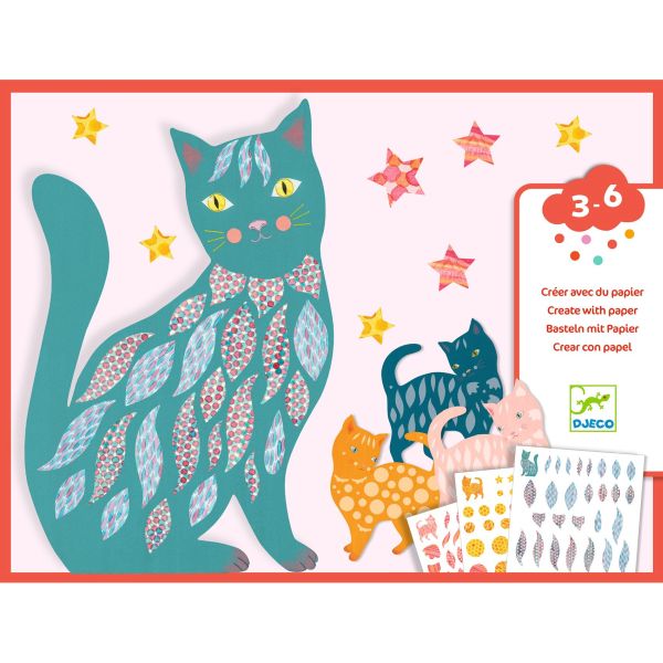 Créer avec du Papier Les Jolis Chats d'Elodie Djeco