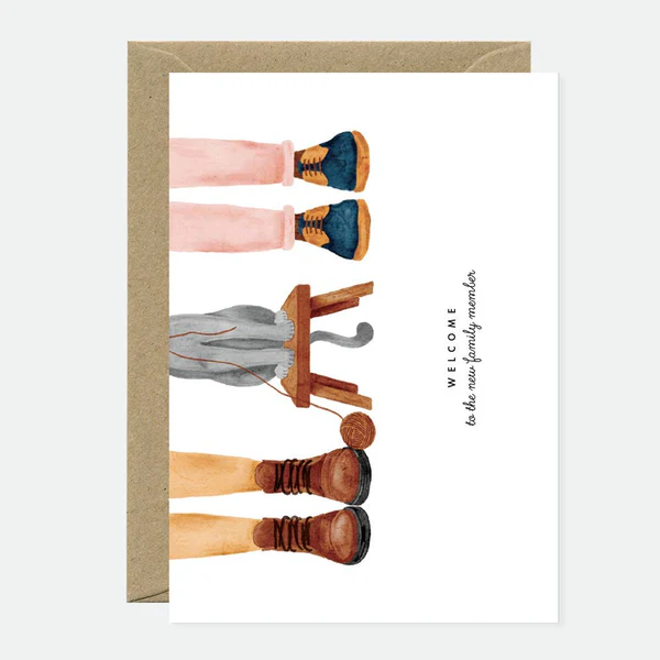 Carte Welcome Cat Family Member - All the Ways To Say  
