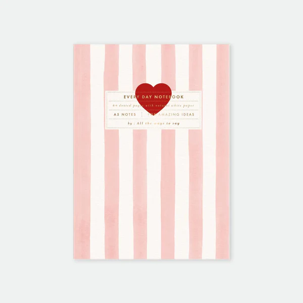 Notebook Pink Stripes - All the Ways To Say  