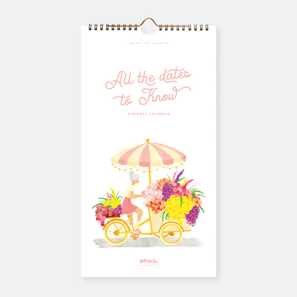 Birthday Calendar - All the Ways To Say  