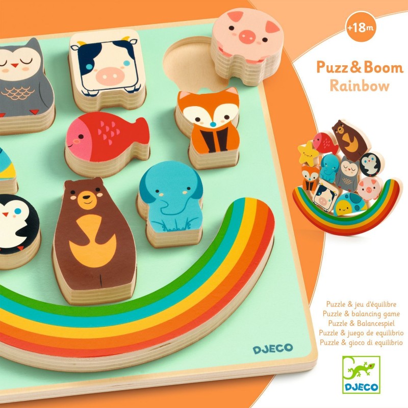 [DJ-0765] Puzzle & jeu d'équilibre Puzz&Boom Rainbow
