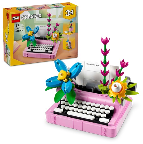 Lego Creator 3 en 1 La machine à écrire avec des fleurs