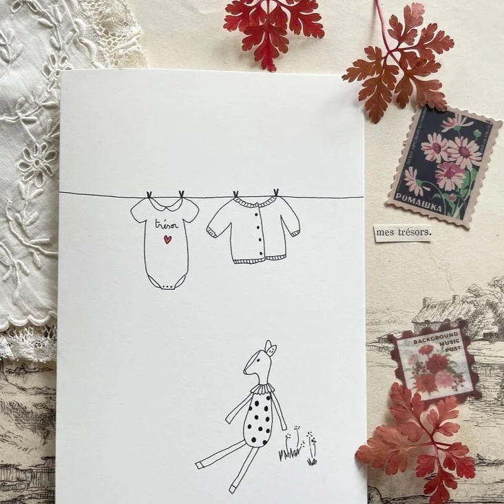 Carte Papillonnage Doudou Trésor