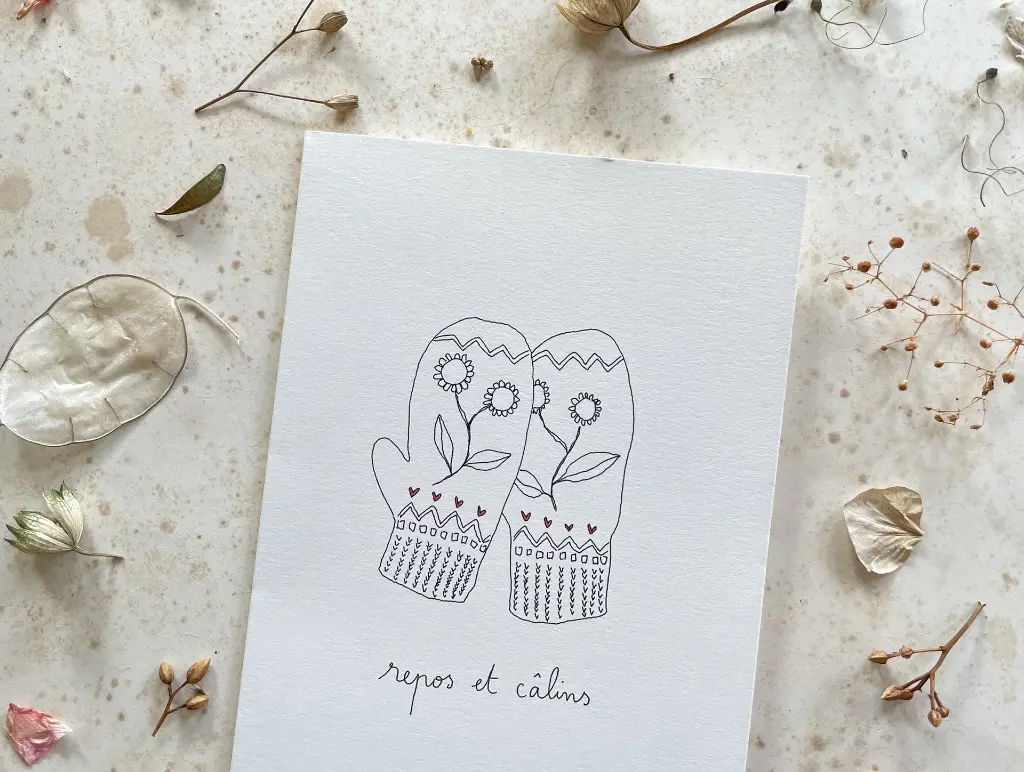 Carte Papillonnage Repos et câlins