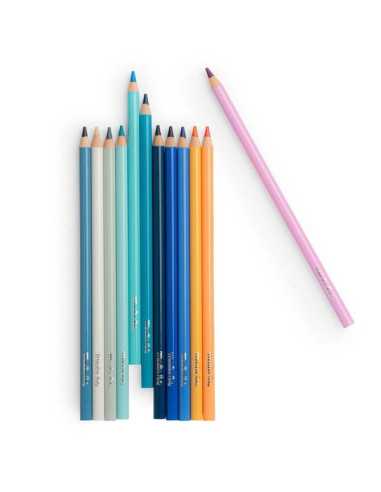 12 crayons de couleur + cartes L'explorateur