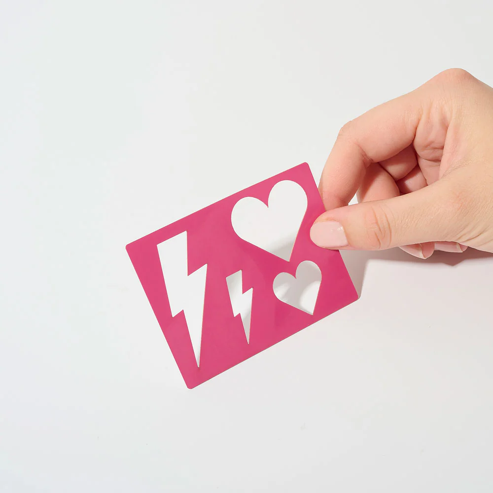 Pochoir Coeur Si Si La Paillette 