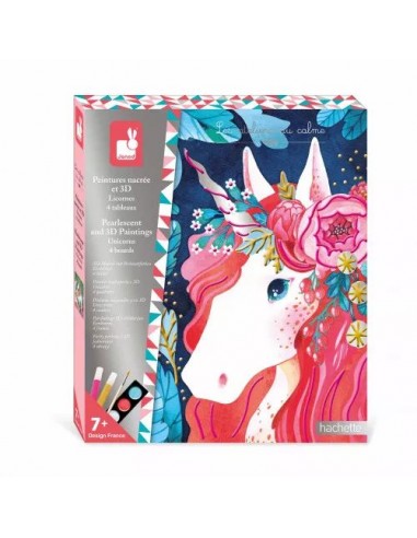 Peintures nacrée et 3D Licornes