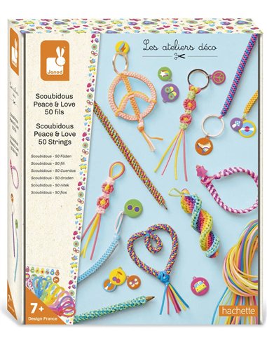 Scoubidous Peace & Love Janod  