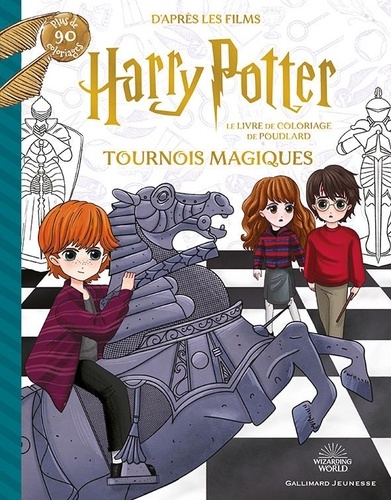 Harry Potter Le Livre de coloriage de Poudlard Tournois magiques 