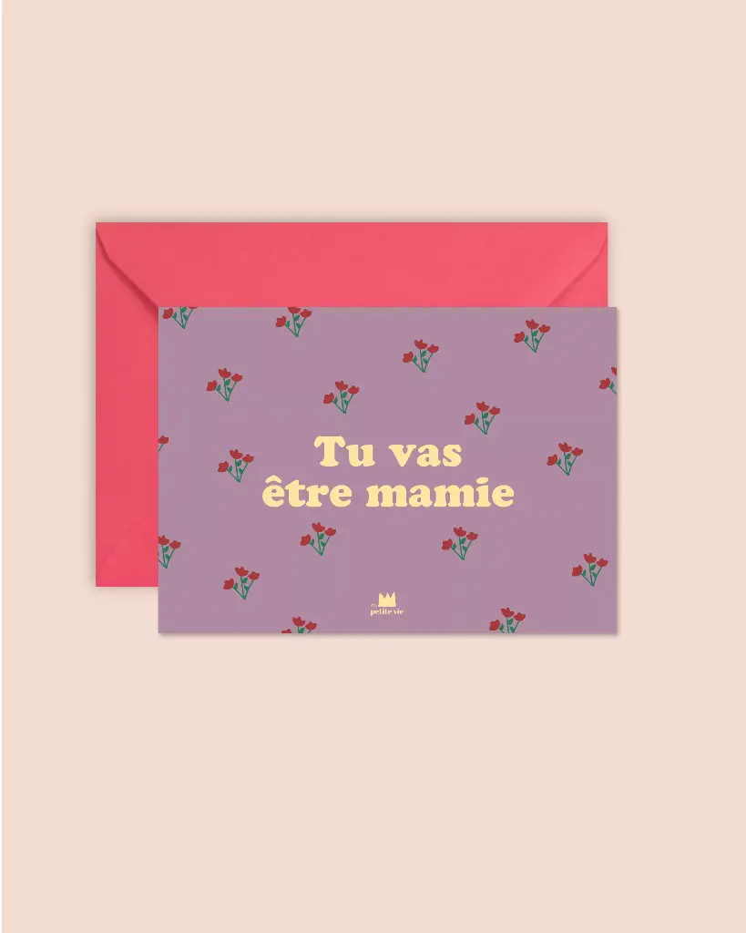 Carte postale Tu vas être mamie