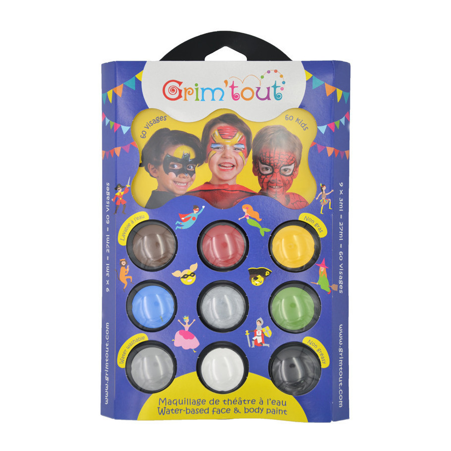 [GR-2110] Grim'tout - Palette 9 Couleurs Super héros