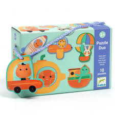 Puzzle Duo Véhicules Djeco