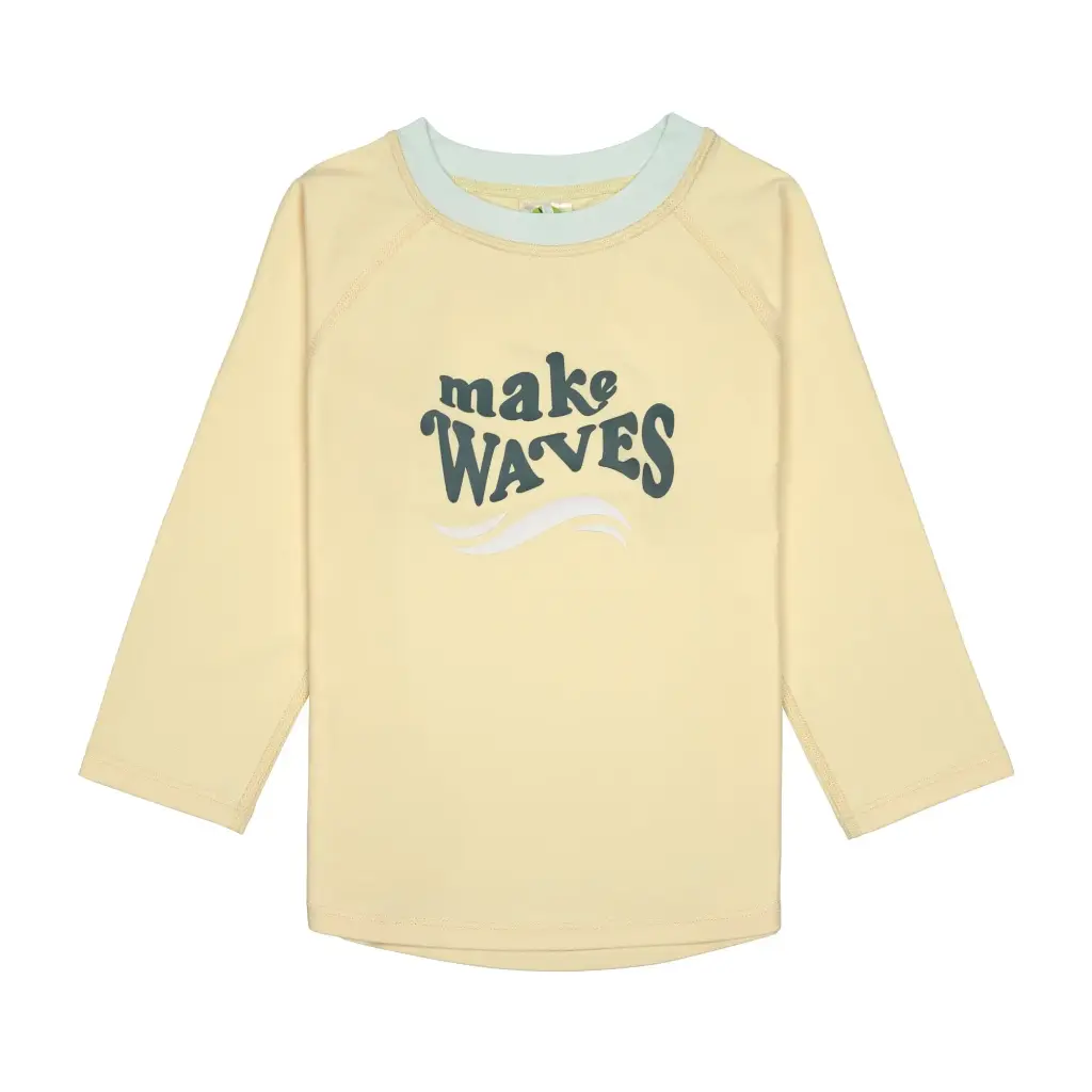 T-shirt Anti UV manches longues Make Waves Vanille 3-6 mois Lassig