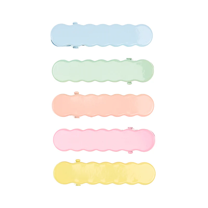 Pinces à cheveux pastel - 5 pcs